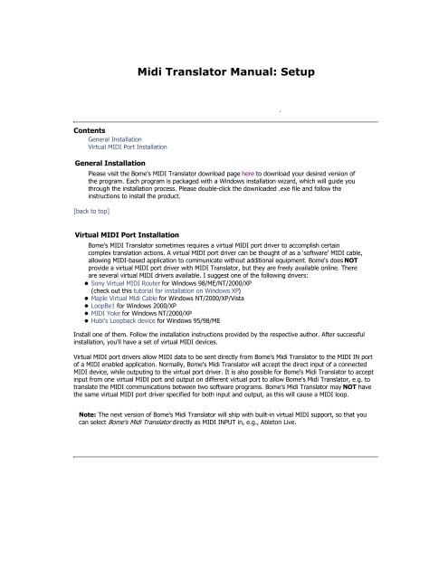 Bome's MIDI Translator Pro Manual.pdf - Madame Butterface