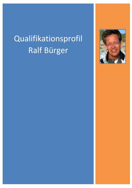 Qualifikationsprofil Ralf Bürger