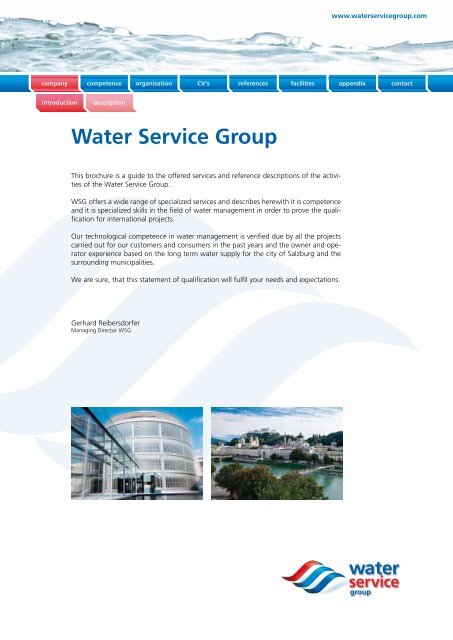Curriculum Vitae - water service group
