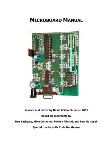 MICROBOARD MANUAL - Department of Electrical & Computer ...