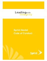 Sprint Nextel Code of Conduct