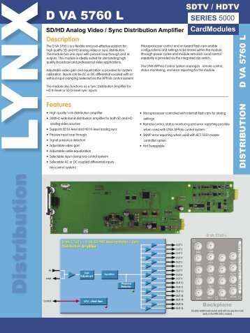 D VA 5760 L ver 1.1.indd - LYNX Technik AG