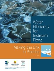 Water Efficiency for Instream Flow: Making the Link in Practice