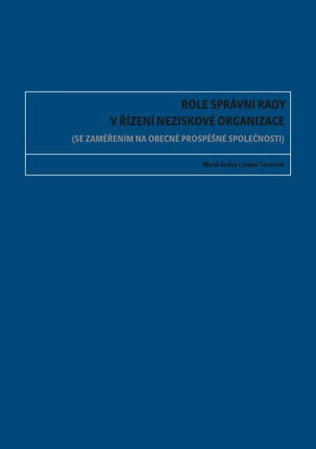 role sprÃ¡vnÃ­ rady v ÅÃ­zenÃ­ neziskovÃ© organizace - Neziskovky