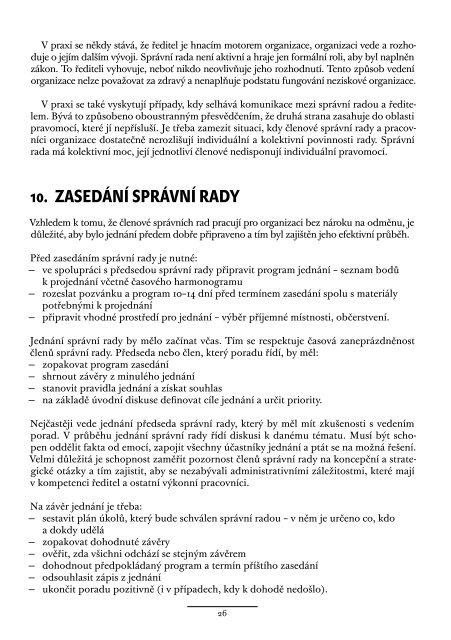 role sprÃ¡vnÃ­ rady v ÅÃ­zenÃ­ neziskovÃ© organizace - Neziskovky