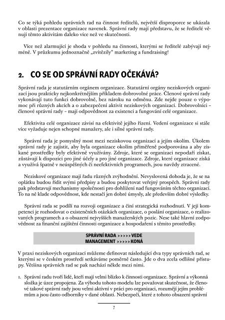 role sprÃ¡vnÃ­ rady v ÅÃ­zenÃ­ neziskovÃ© organizace - Neziskovky