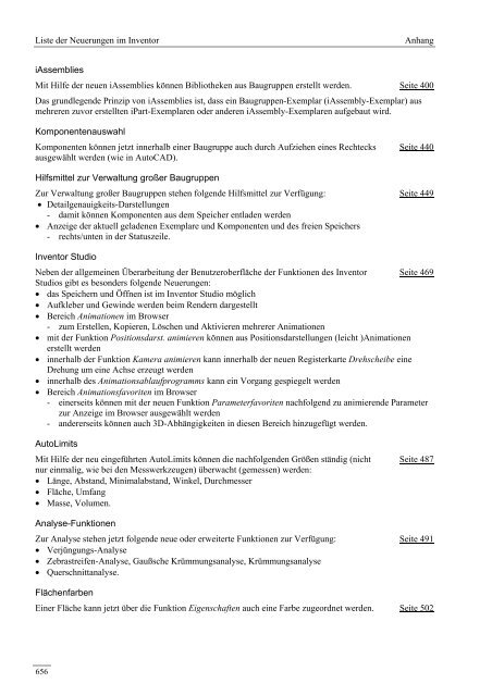 21. Liste der Neuerungen im Inventor - Armin-graef.de