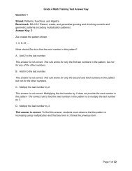 End-of-the-Year Test Grade 4 Answer Key