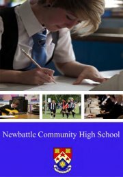 Download the School Handbook - Newbattle Community High School