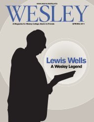 WESLEY SPRING 2011 - Wesley Magazine - Wesley College