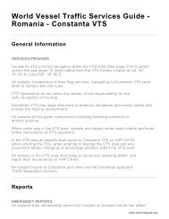 World Vessel Traffic Services Guide - Romania - Constanta VTS