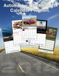 Automotive Aftermarket Calendar Program