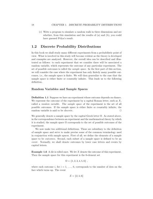 Chapter 1 Discrete Probability Distributions - DIM