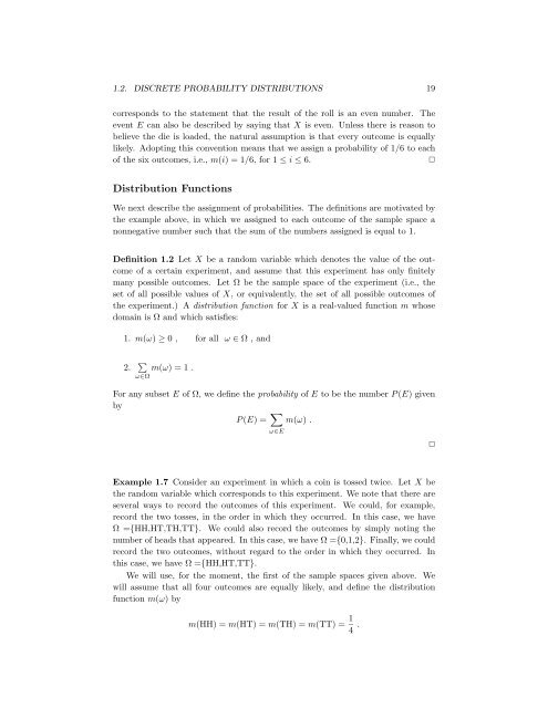 Chapter 1 Discrete Probability Distributions - DIM