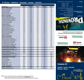 N7: Stadtlohn - DB Bahn Westfalenbus