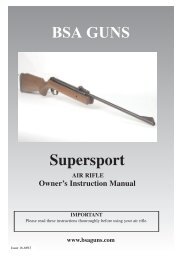 BSA GUNS Supersport - Airguns of Arizona