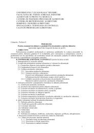 Profesor I - facultatea de stiinte agricole , industrie alimentara si ...