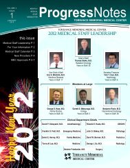 January 2012, Volume 4, Issue 1 - Torrance Memorial Medical Center