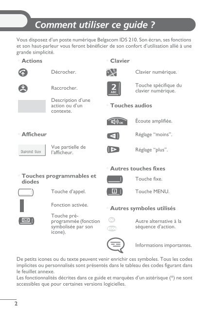 Belgacom IDS 210 Belgacom ForumTM 700