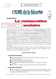 NÂ°16 - La Restauration scolaire - MAJ juin 2009 - CDG27