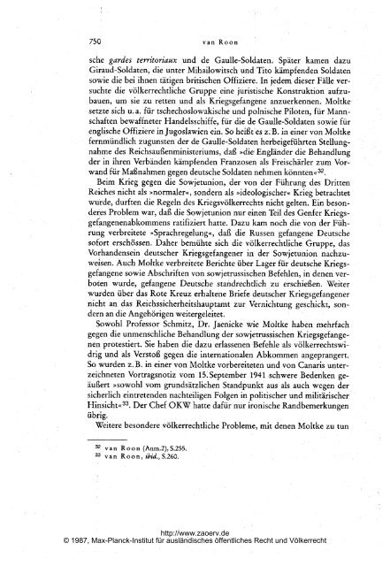 Helmuth James Graf von Moltke als VÃƒÂ¶lkerrechtler - Zeitschrift fÃƒÂ¼r ...