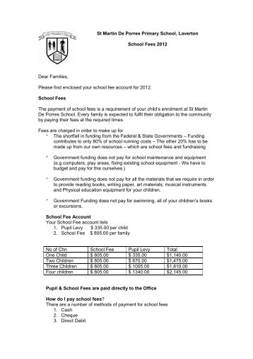 St Martin De Porres Primary School, Laverton - Saint Martin de ...