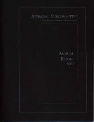 Letter of Transmittal - Appraisal Subcommittee