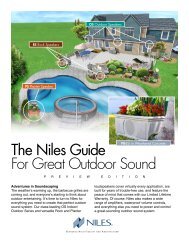 The Niles Guide For Great Outdoor Sound - Niles Audio