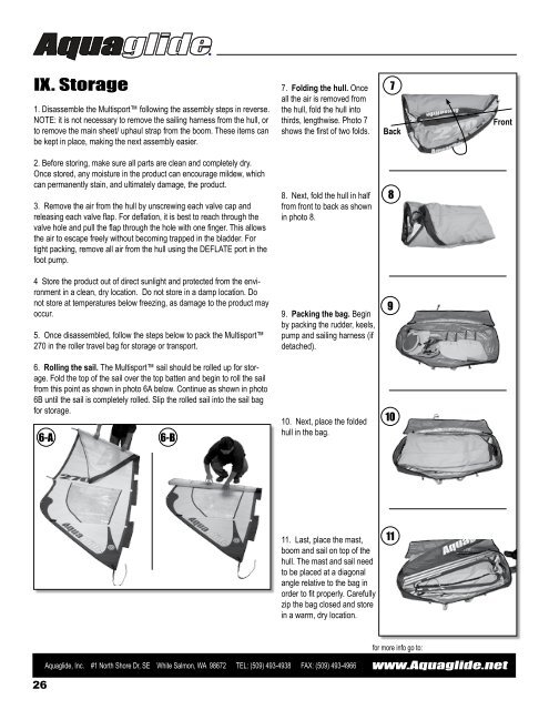 Multisport 270 Owner's Manual - Aquaglide