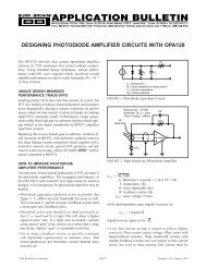 designing photodiode amplifier circuits with opa128 - EDG uchicago