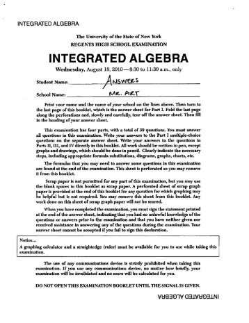 Integrated Algebra Regents Exam - 2010 - August - Answers.pdf