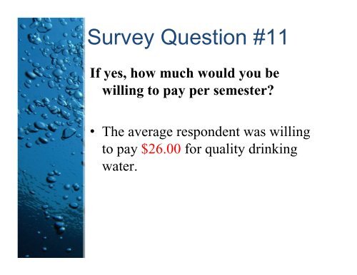 Campus Water Study - eRaven - Franklin Pierce University