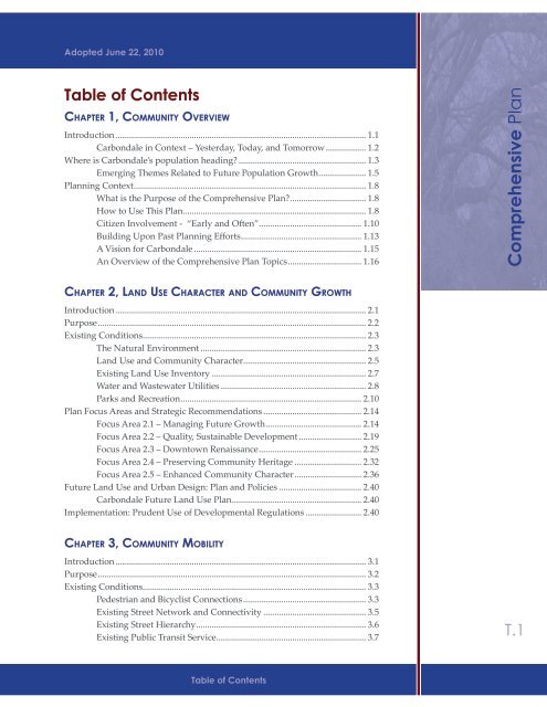 Comprehensive Plan - Carbondale, IL