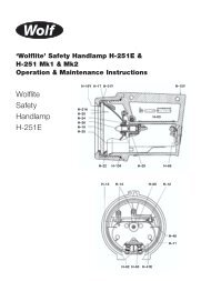 'Wolflite' Safety Handlamp H-251E & H-251 Mk1 & Mk2