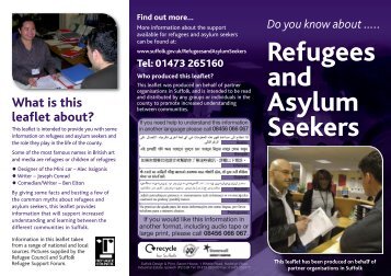 2011-11-10 Mythbusting Asylum Leaflet web - Suffolk County Council
