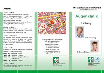 Leistungen der Augenklinik - Westpfalz-Klinikum GmbH