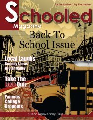 Back To School Issue - Schooled Magazine