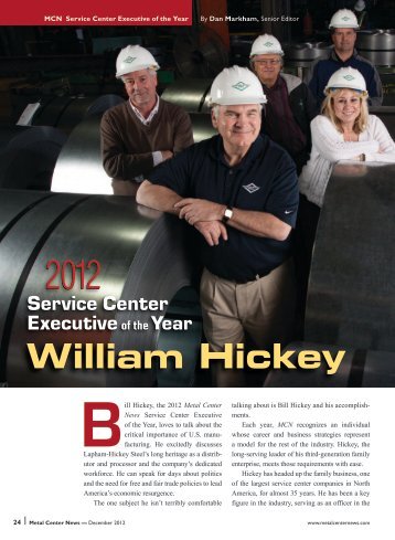 William Hickey - Metal Center News