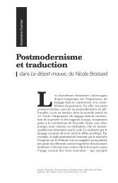 Postmodernisme et traduction
