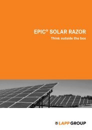 EPIC® SOLAR RAZOR - Lapp Kabel