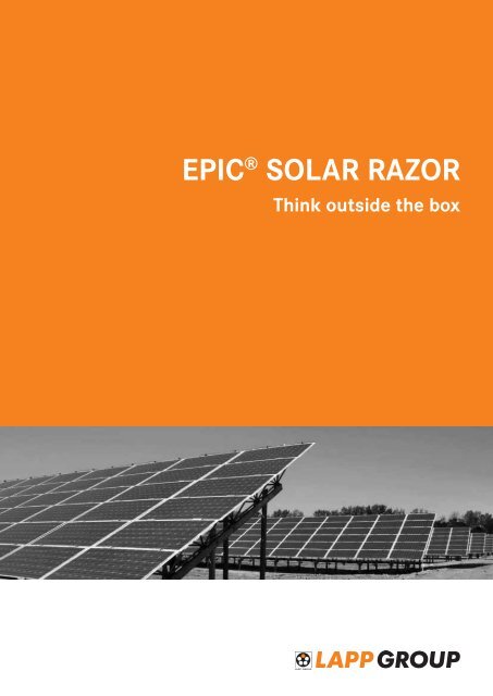 EPIC® SOLAR RAZOR - Lapp Kabel