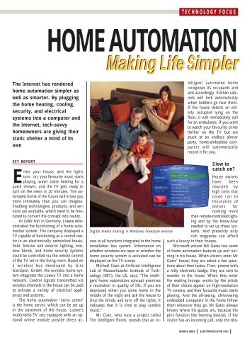 Home Automation - Electronics For You