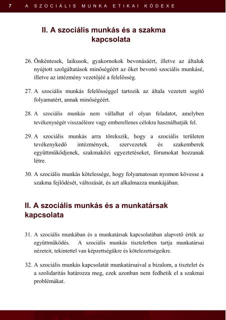 A Szociális Munka Etikai Kódexe pdf formátumban - Magyar ...