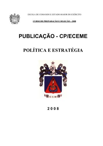 PUBLICAÃÃO - CP/ECEME - Portal de Ensino do ExÃ©rcito