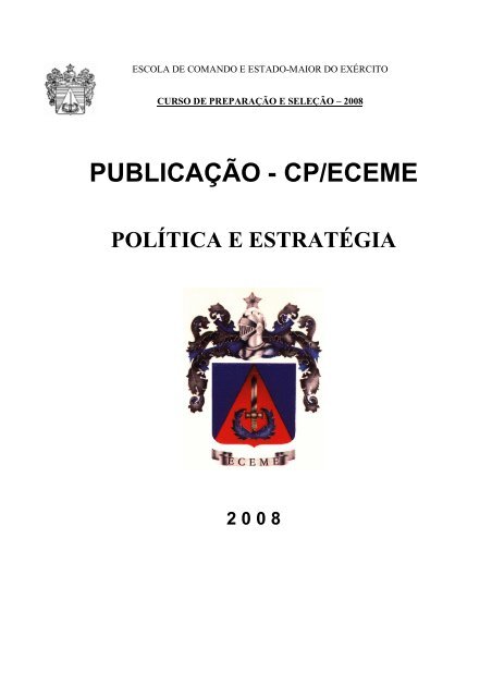 PUBLICAÃÃO - CP/ECEME - Portal de Ensino do ExÃ©rcito