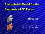 A Morphable Model for the Synthesis of 3D Faces A Morphable ...