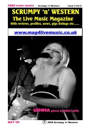 FREE EVERY MONTH Scrumpy 'n' Western Issue 2 - Mag 4 Live Music