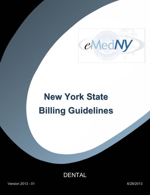 Dental Billing Guidelines - eMedNY