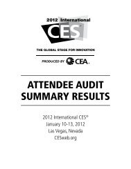 ATTENDEE AUDIT SUMMARY RESULTS - CES