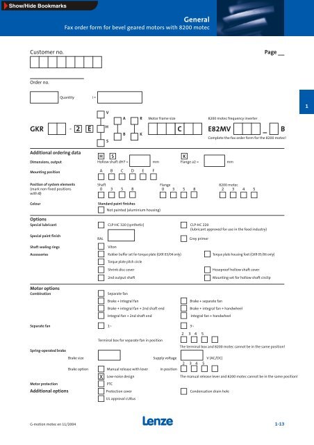 Geared motors